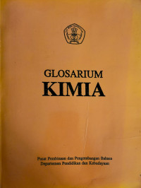 Image of Glosarium kimia