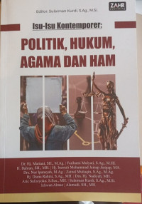 Image of Isu-isu kontemporer: politik, hukum, agama dan HAM