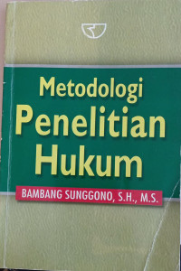Image of Metodologi penelititan hukum