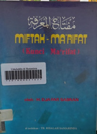 Miftah ma'rifat = Kunci ma'rifat