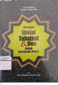 Peran Shalat Tahajjud dan Do'a dalam Kesehatan Mental