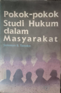 Image of Pokok-Pokok Studi Hukum dalam Masyarakat