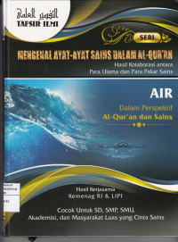 Image of Tafsir Ilmi: Air dalam Perspektif Al-Quran dan Sains
