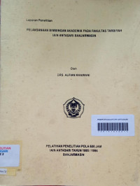 Pelaksanaan Bimbingan Akademik Pada Fakultas Tarbiyah IAIN Antasari Banjarmasin