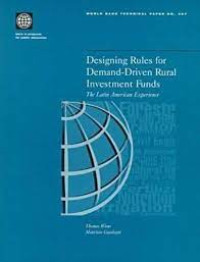 Image of Designing Rules for Demand-Driven Rural Investment Funds: the Latin American experience