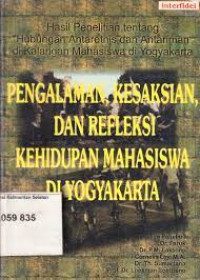 Pengalaman, Kesaksian, dan Refleksi Kehidupan Mahasiswa di Yogyakarta: hasil penelitian hubungan antaragama dan antaretnis di kalangan mahasiswa