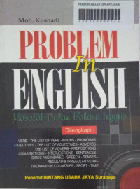 Image of Problem In English (Masalah Dalam Bahasa Inggris)
