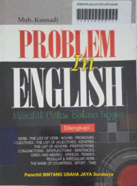 Problem In English (Masalah Dalam Bahasa Inggris)