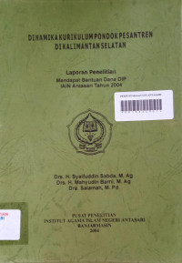 Dinamika Kurikulum Pondok Pesanren DiKalimantan Selatan