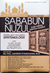 Image of Buku pintar sababun nuzul dari mikro hingga makro