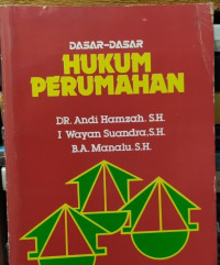 DASAR-DASAR HUKUM PERUMAHAN