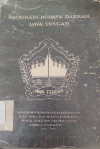 Image of GEOGRAFI BUDAYA DAERAH JAWA TENGAH