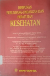 Image of Himpunan Perundang-undangan dan peraturan kesehatan