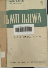 Image of Ilmu djiwa: seri paedagogik 1