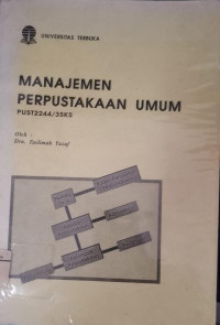 Image of Manajemen Perpustakaan Umum