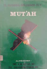 Mut'ah : kawin kontrak