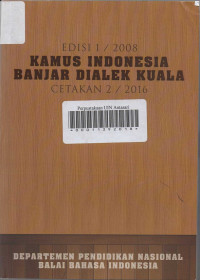 Kamus Bahasa Indonesia- Banjar Dialek Kuala