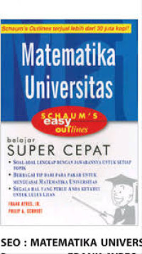 Schaum's Easy Outlines Matematika Universitas / Frank Ayres - Philip A.Schmidt - George J.Hademenos